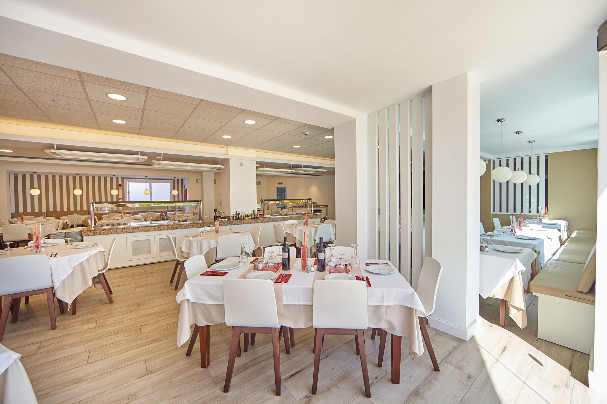 Mediterrane Gastronomie im Restaurant des Hotels principe en playa de palma